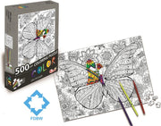 Puzzel Kleurplaat | Legpuzzel 500 stukjes | Puzzel Kleuren Volwassenen | Puzzel Kleuren | Kleurpuzzels voor Volwassenen - Kinderen | Kinderpuzzel Kleuren | Vicky Vlinder