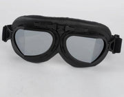 Zwarte pilotenbril zilver reflectie glas