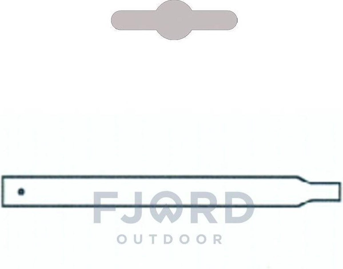 Campking tussendeel 19 mm 115/110cm veer/gat Pr