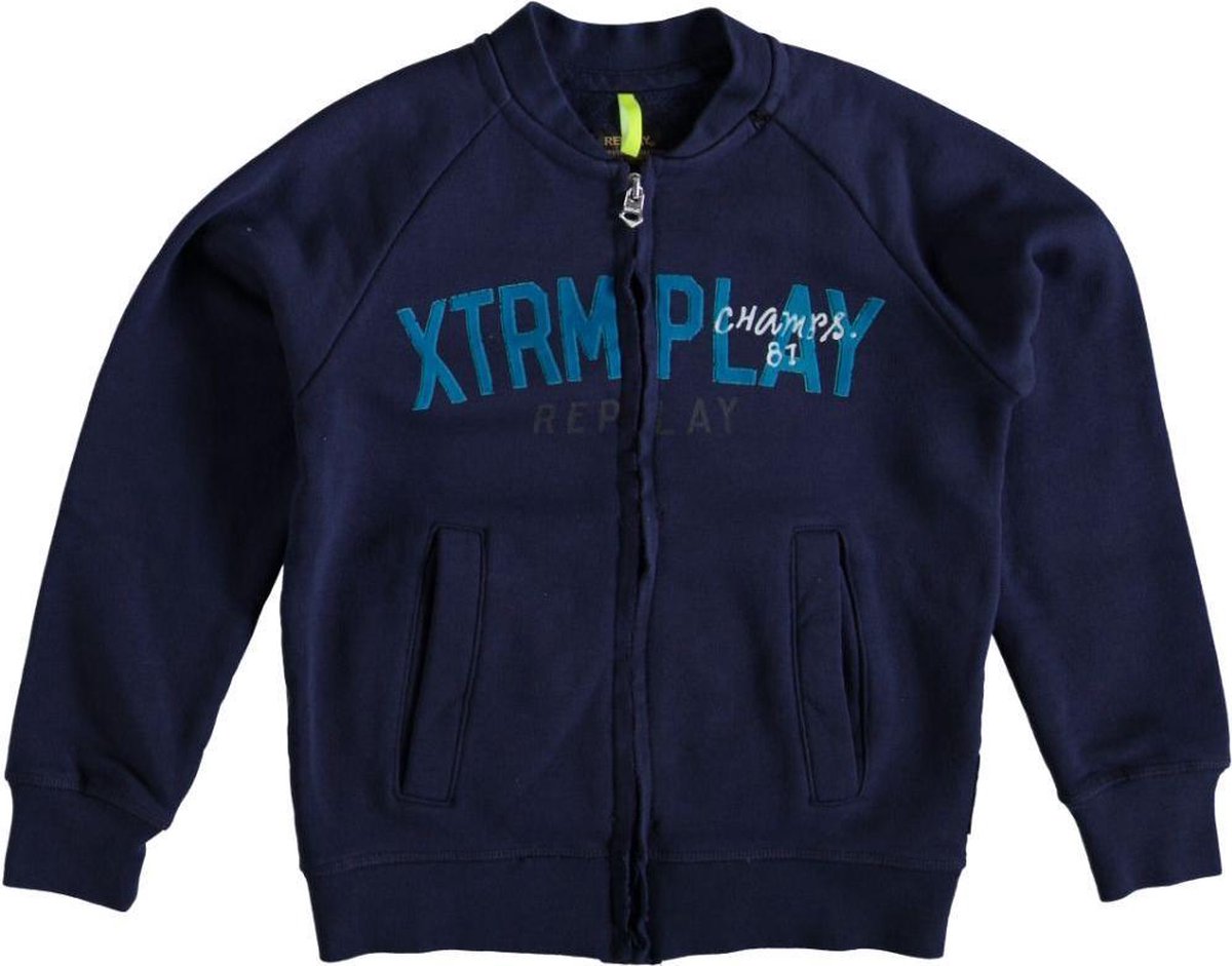 Replay blauw sweatvest Maat - 164