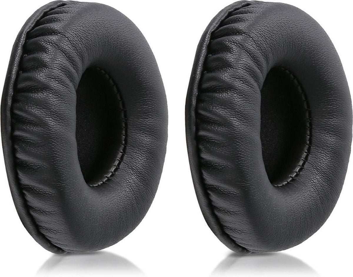 kwmobile 2x oorkussens voor Sennheiser HD25 /HD 25-1 II /PC150 /PC151 /PC155 koptelefoons - imitatieleer - voor over-ear-koptelefoon - zwart