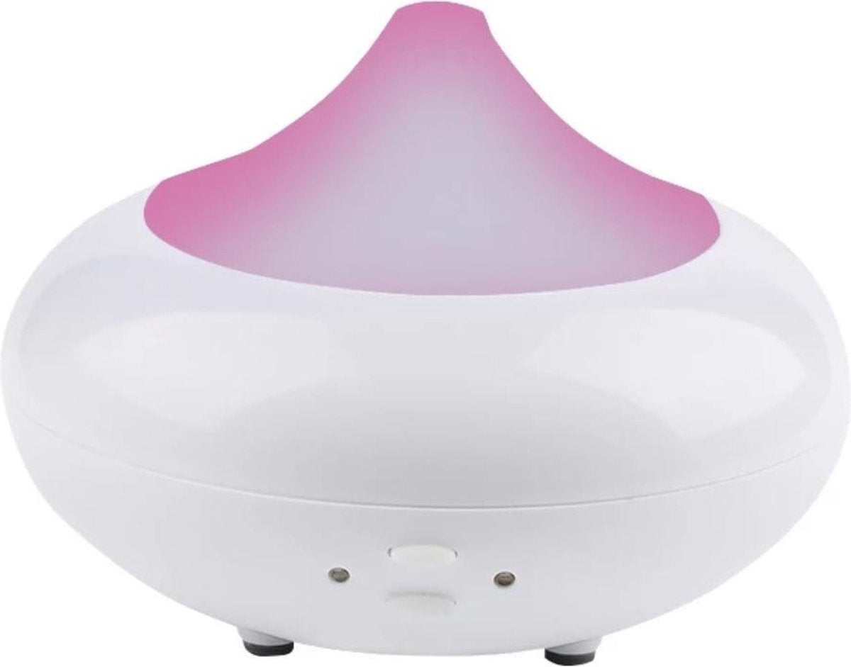 Aroma Diffuser Luchtbevochtiger Inclusief 10 ML Aroma olie - Vernevelaar – Wit - 210ML