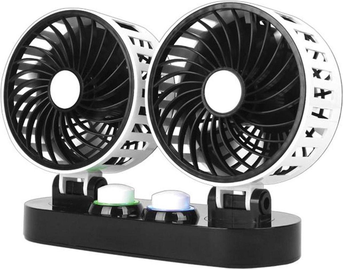 LTC dubbele ventilator 2x5 "12V met regeling
