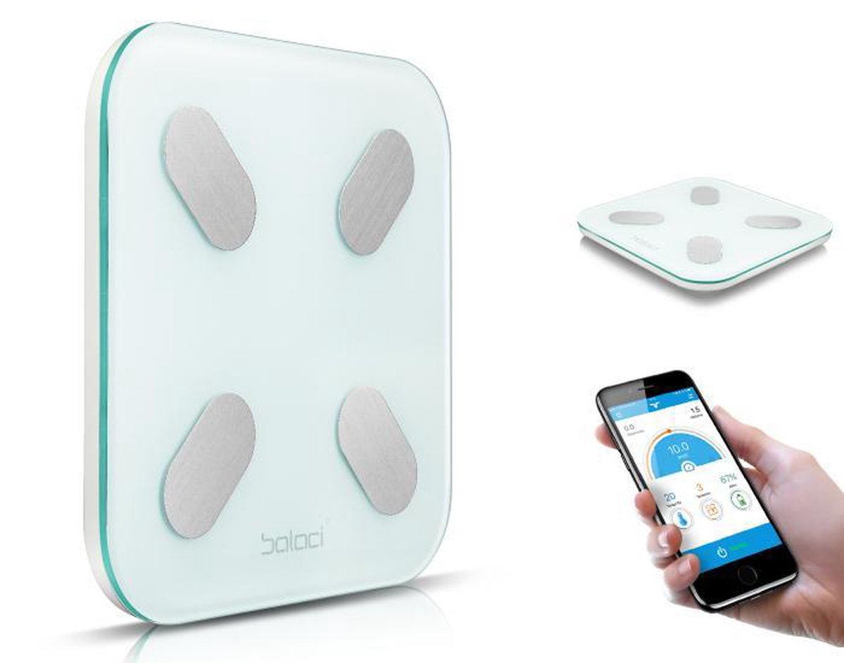 EKEO - Weegschaal  met bluetooth en APP-functie - Wit