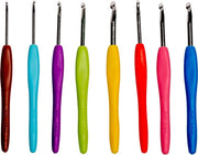 Ergonomische haaknaalden met softgrip – 8-delige haaknaaldenset voor mooie Crochet patronen