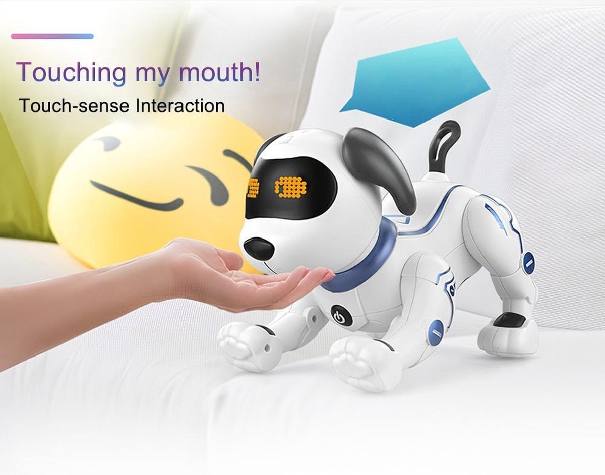 TBG K16A Elektronische Dieren Hond RC Stunt Hond Spraakopdracht Programmeerbare Touch-sense Muziek Lied Huisdieren Hond Speelgoed voor Kinderen
