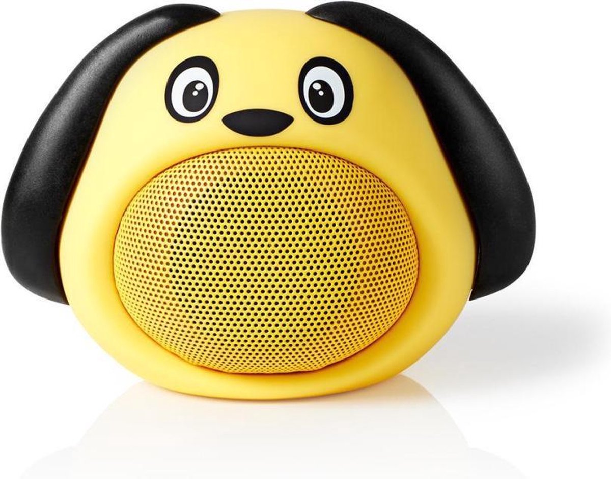 Bluetooth®-Speaker | Batterij speelduur: Tot 3 Uur | Handheld Ontwerp | 9 W | Mono | Ingebouwde microfoon | Koppelbaar | Animaticks Dusty Dog | Geel