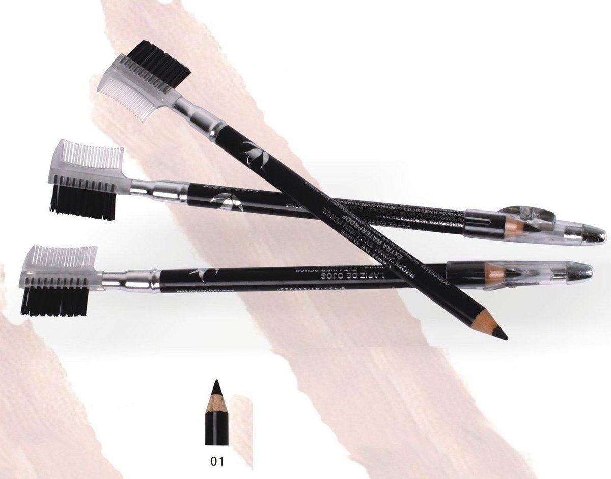 Easy Paris - Oogpotlood - Extra Waterproof - Zwart - Met puntenslijper