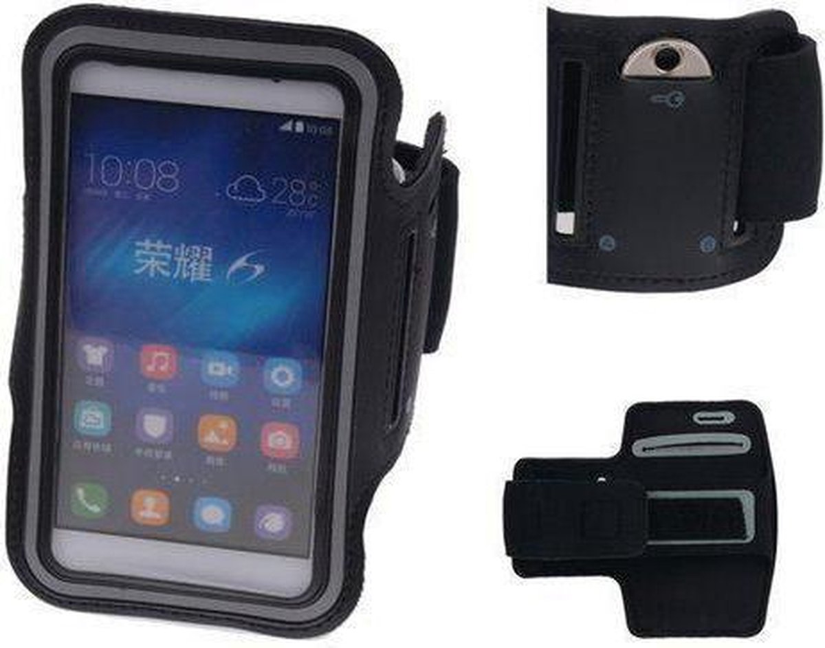 Huawei Honor Holly Zwart Sport Armband Neopreen