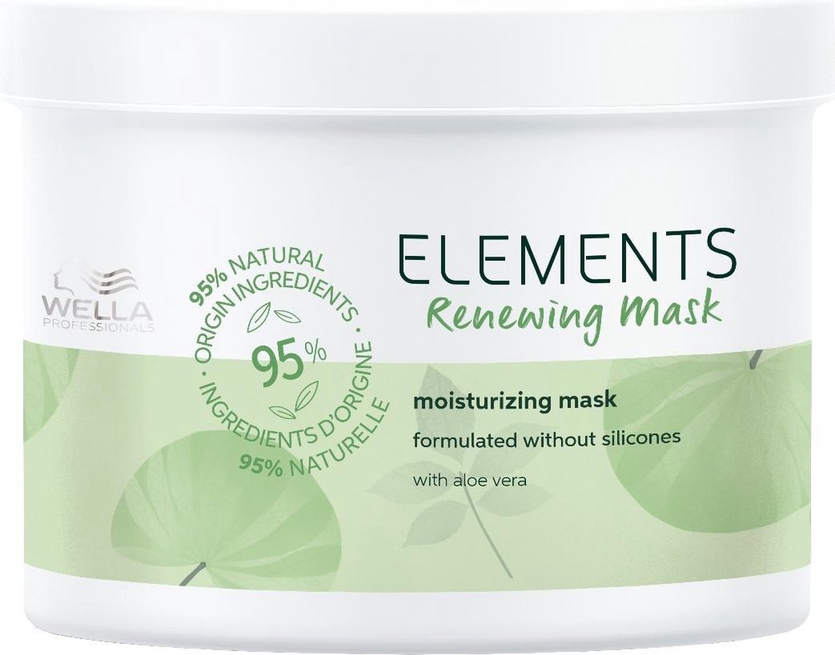 Wella Elements Renewing Haarmasker 500ml - Haarmasker droog haar