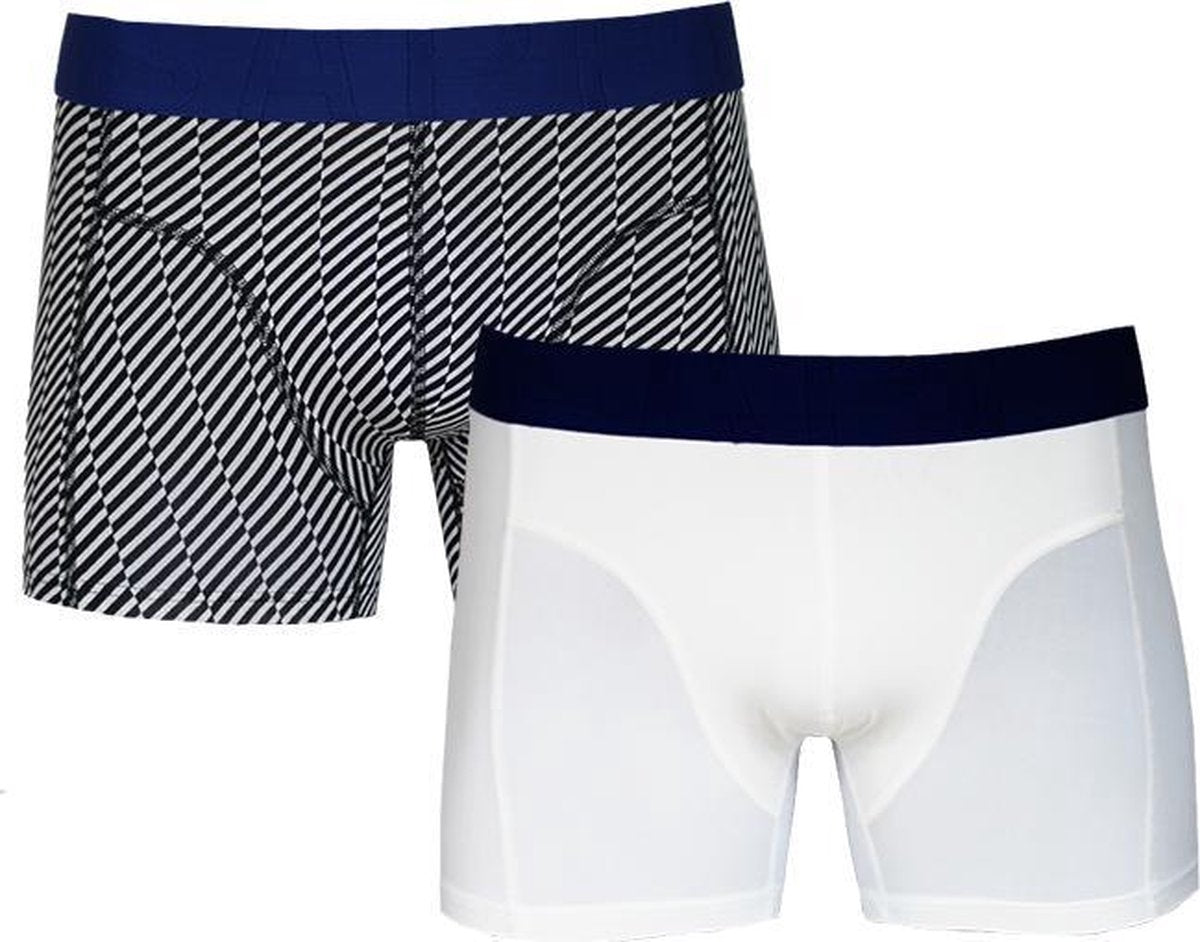 Sapph Boxershort Heren - Ethan - Microvezel - 2pack - Geometric Zwart/White - S