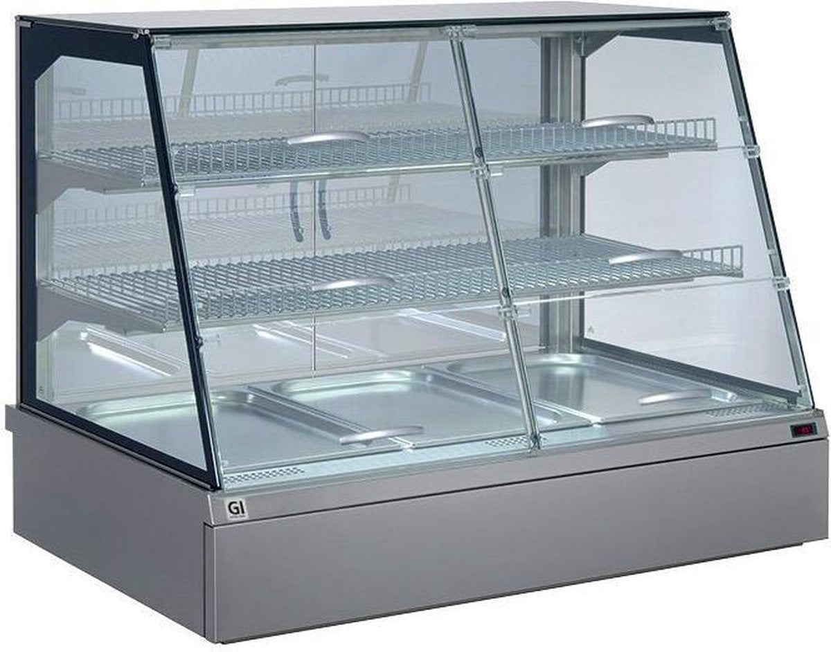 Gastro-Inox Snackstogo Warmhoudvitrine 3x Gn1/1