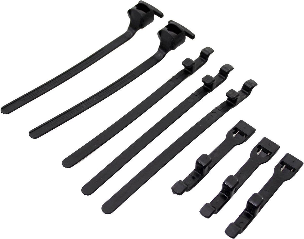Duodeel gmg yeppie feet tierap set - ZWART