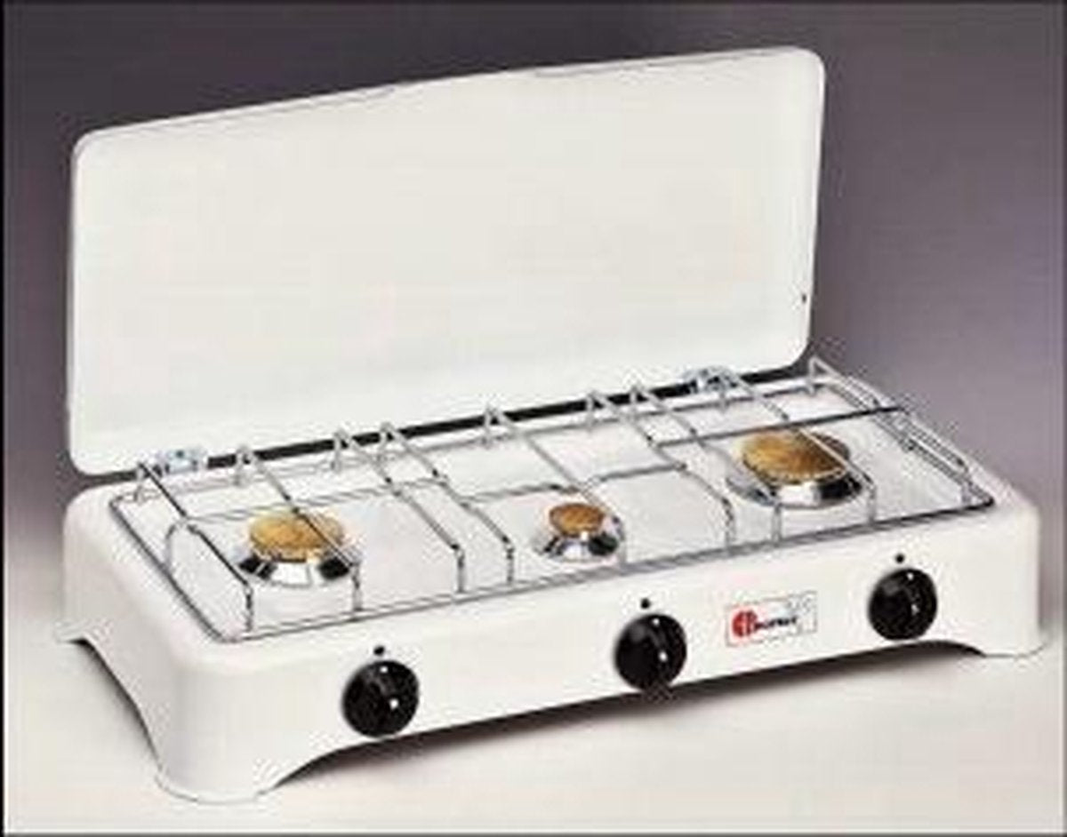 KitchenChef 5327C Tafelblad Gaskookplaat Wit kookplaat