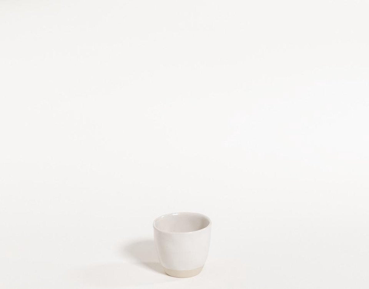 The Table atelier - espressokopje - Ø 6 - 65 cl - handgemaakt - wit