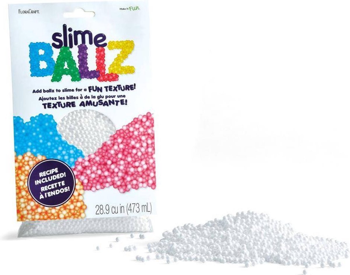 Floracraft - Slijm balletjes - 473ml - wit