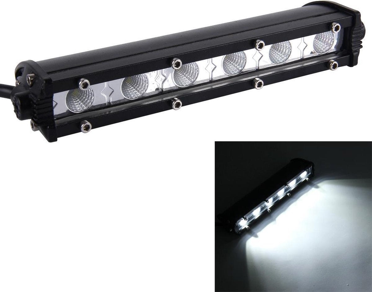 DC 10-30 V 18 W 2300LM 6500 K Waterdicht Voertuig Auto Boot Marine Externe Werklampen Noodverlichting 60 Graden Verstelbare Flood Light LED Auto Lampen met 6 Intense CREE LED Lights (Wit Licht)