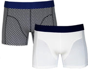 Sapph Boxershort Heren - Ethan - Microvezel - 2pack - Geometric Zwart/White - L