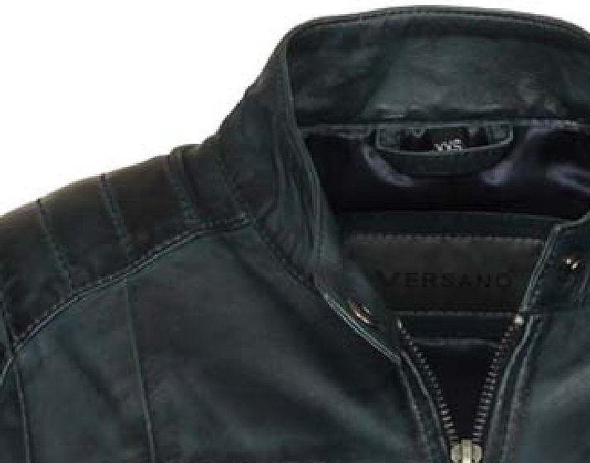 Versano Atlanta Leren Dames Bikerjack Dames Jas L - Blauw