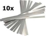 10 Stuks - Nikkel Plated batterijsoldeerstrip - 0.1x4x100mm