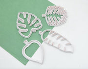Planten uitsteker - koekvorm - uitsteekvorm plant - 4 stuks - Monstera