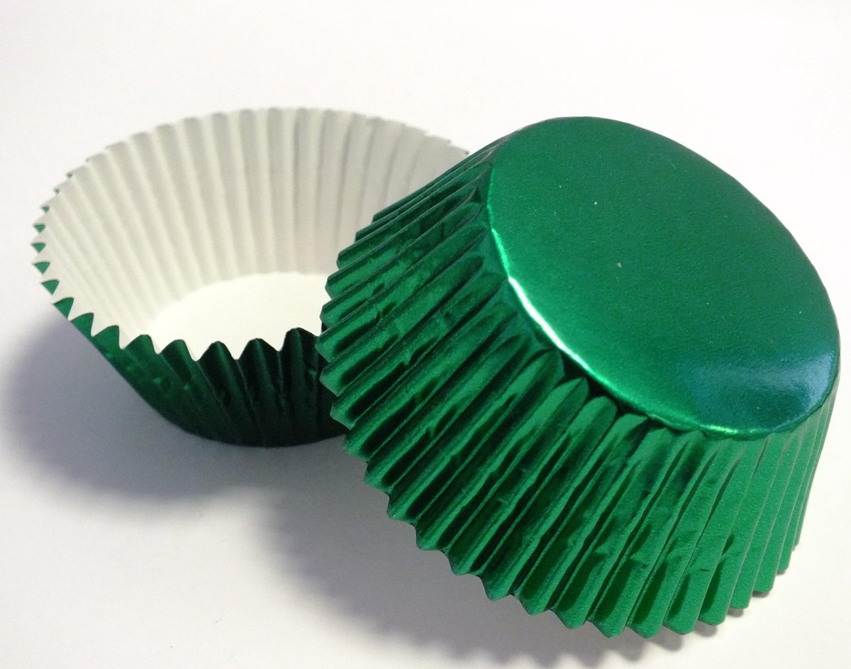 Cupcake Cups PME Metalllic Groen 30 stuks