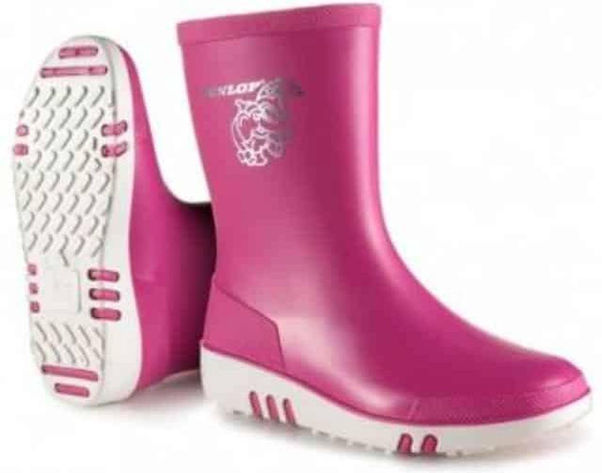 Dunlop regenlaarsjes kind roze - roze - 28