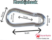 Karabijnhaak - Karabiner - Musketon 1 stuks