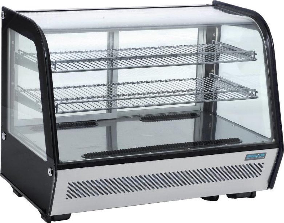 Polar Tafelmodel koelvitrine 160L zwart