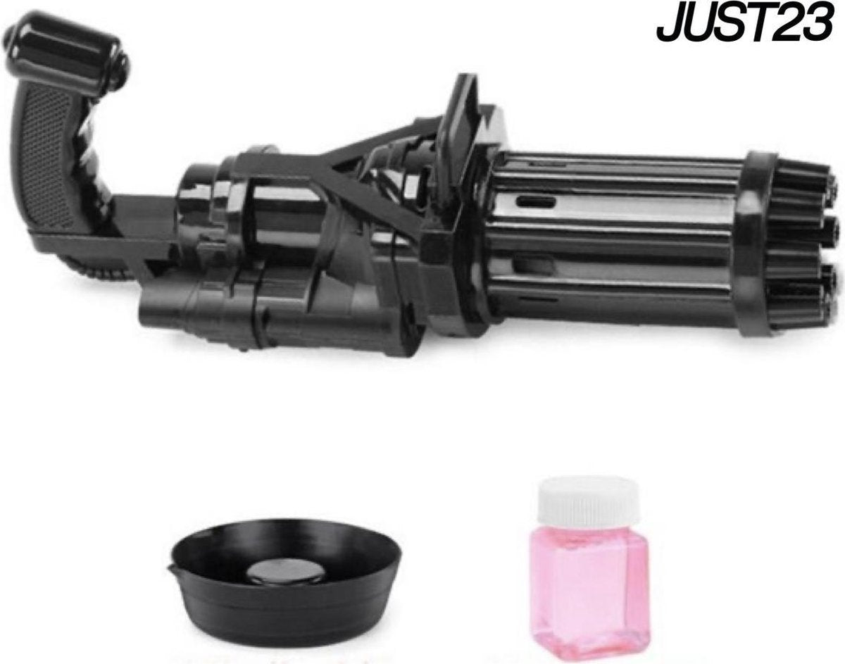 JUST23 Bellenblaas pistool - Bellenblazer - Speelgoed - Bubble gun - Zwart