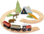 Tender Leaf Toys Treinset Junior 44 Cm Hout Rood 8-delig