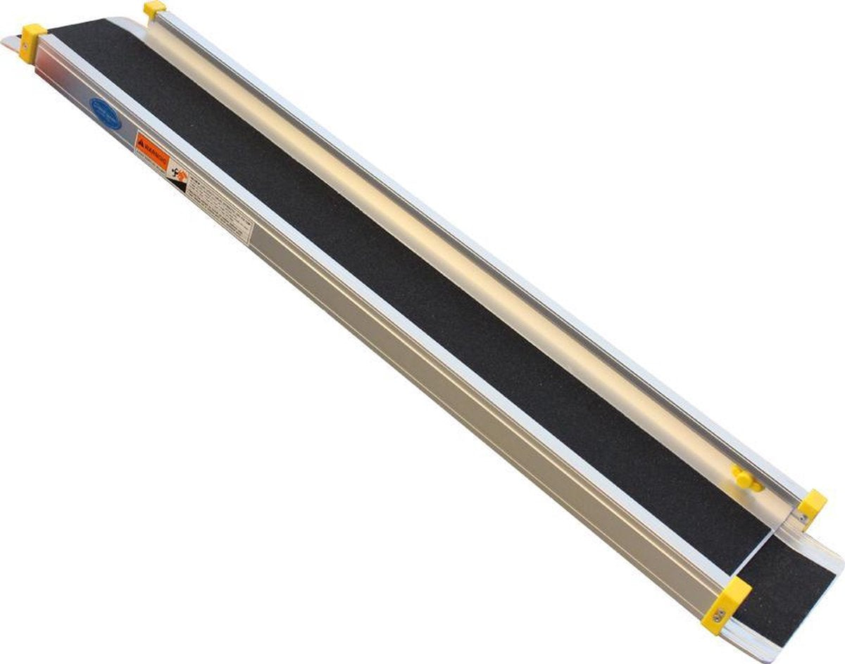 Datona® - Aluminium oprijplaat uitschuifbaar - 180 cm rijplaat rijgoot