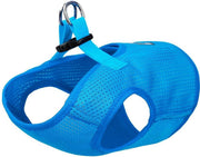 Comfortabel zittende honden harnas in ademende gaas stof - LARGE - BLAUW