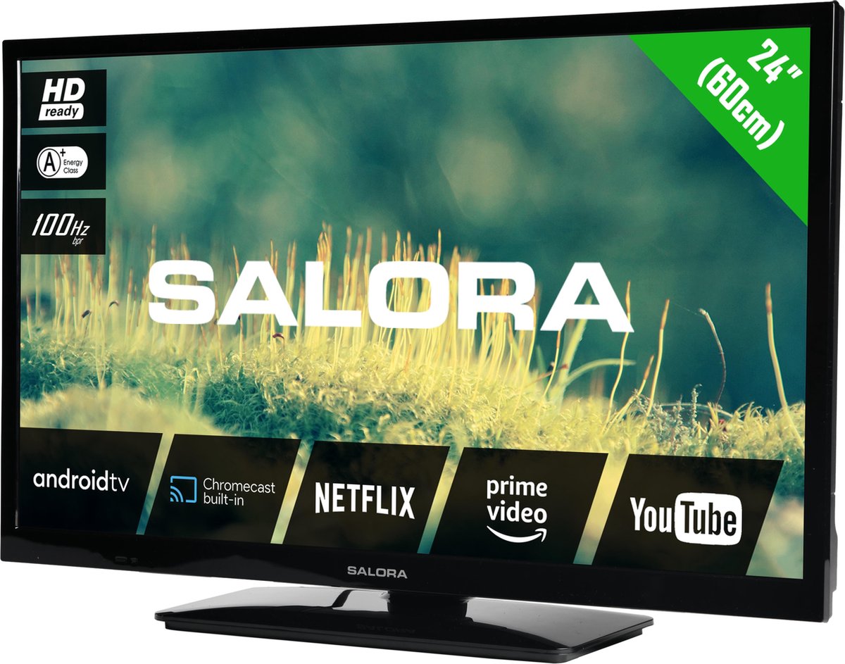 Salora 2204 series 24EHA2204 tv 61 cm (24") HD Smart TV Wi-Fi Zwart