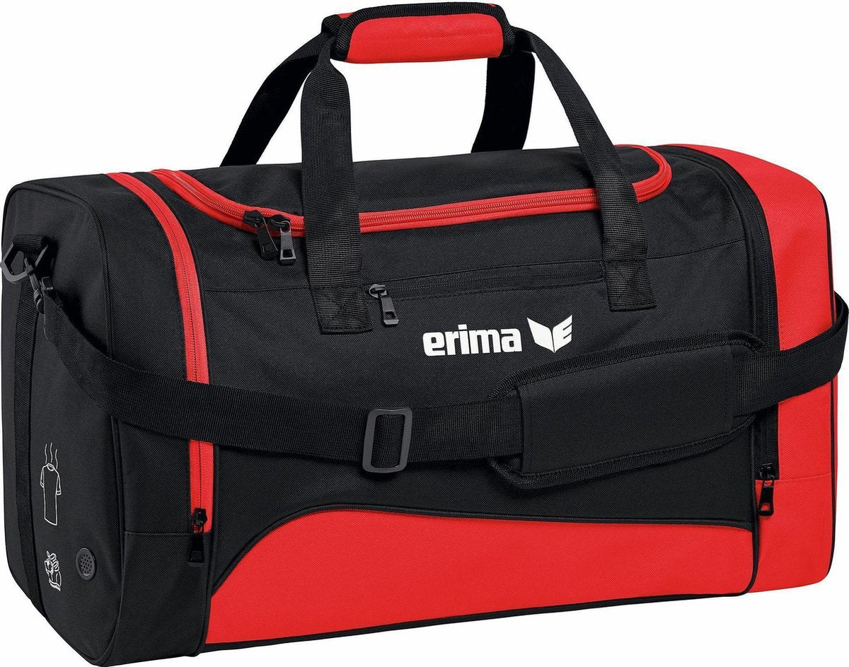 Erima Club 1900 2.0 Sporttas - zwart/ rood - 65 x 32 x 32 cm - L