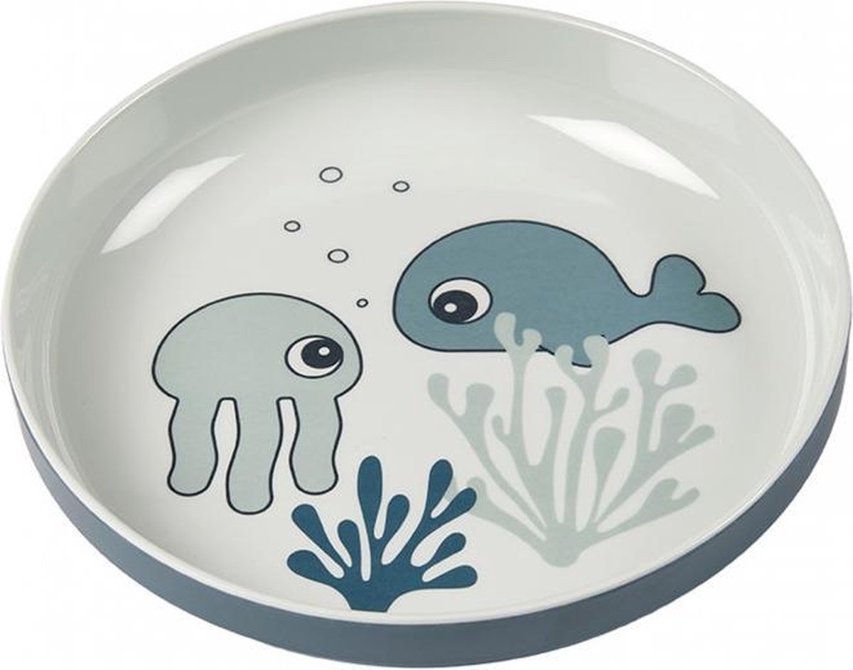 Done By Deer Yummy Sea Friends Mini Bord Blue