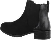 Chelsea boots half suède half lederlook Zwart / 36