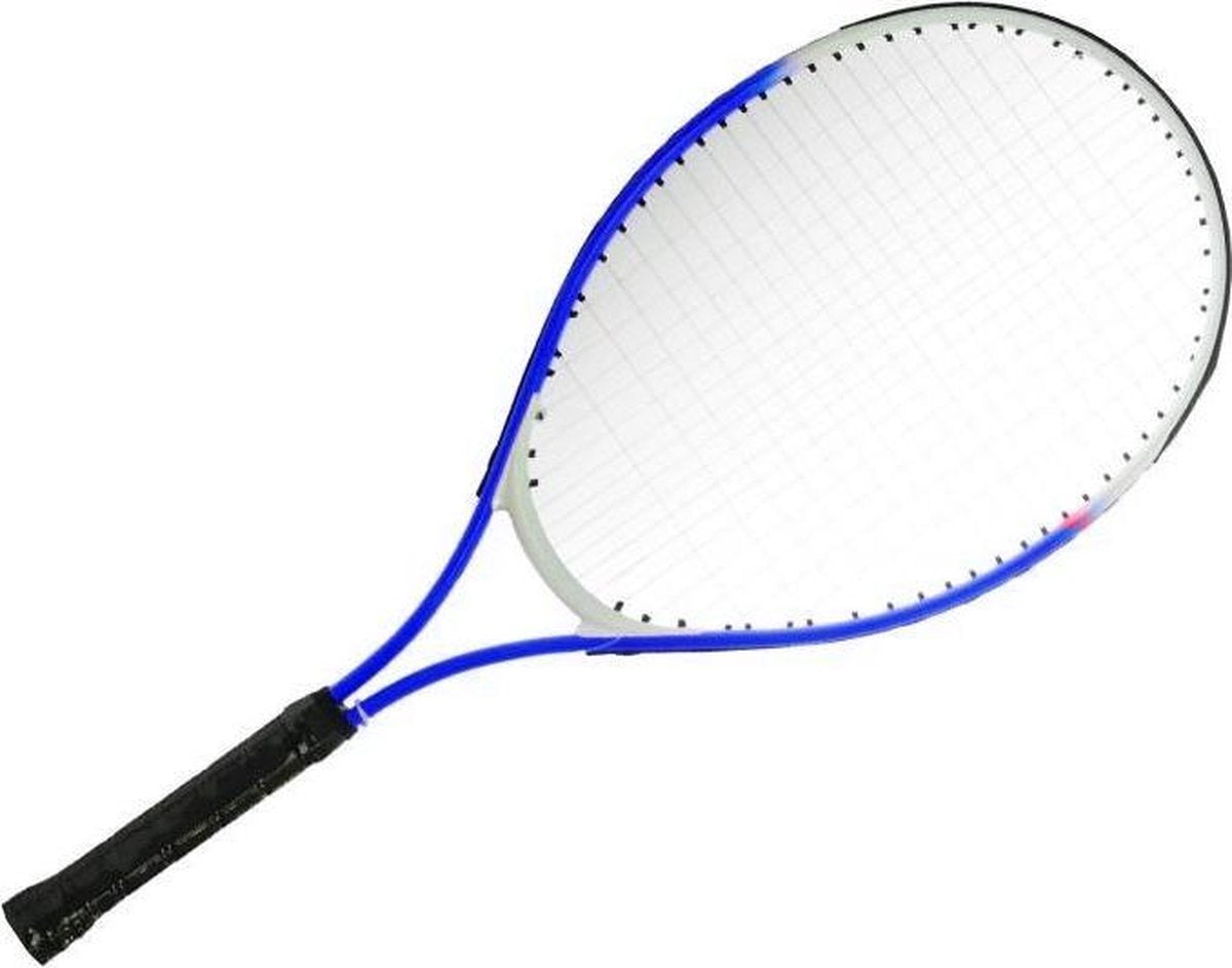 2-play Tennisracket Junior 25 Inch Aluminium Blauw/wit