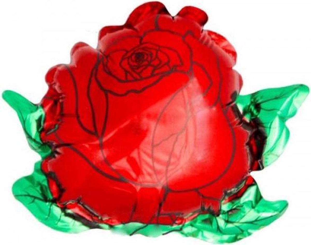 folieballon - roos - leeg