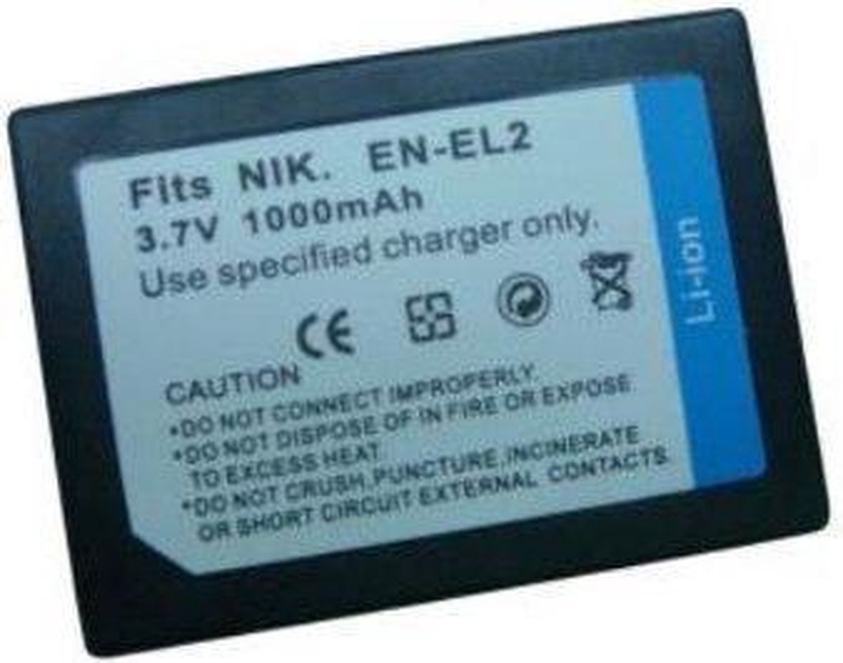 EN-EL2 Camera Batterij / ENEL2 Camera Accu voor Nikon camera's