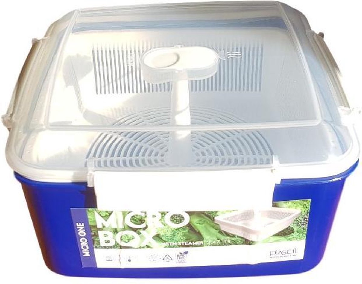 Magnetron stomer ESLI - Blauw / Wit - Kunststof - 21 x 21 x 10.5 cm