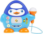 WINFUN - Penguin-muziekspeler met blauwe microfoon