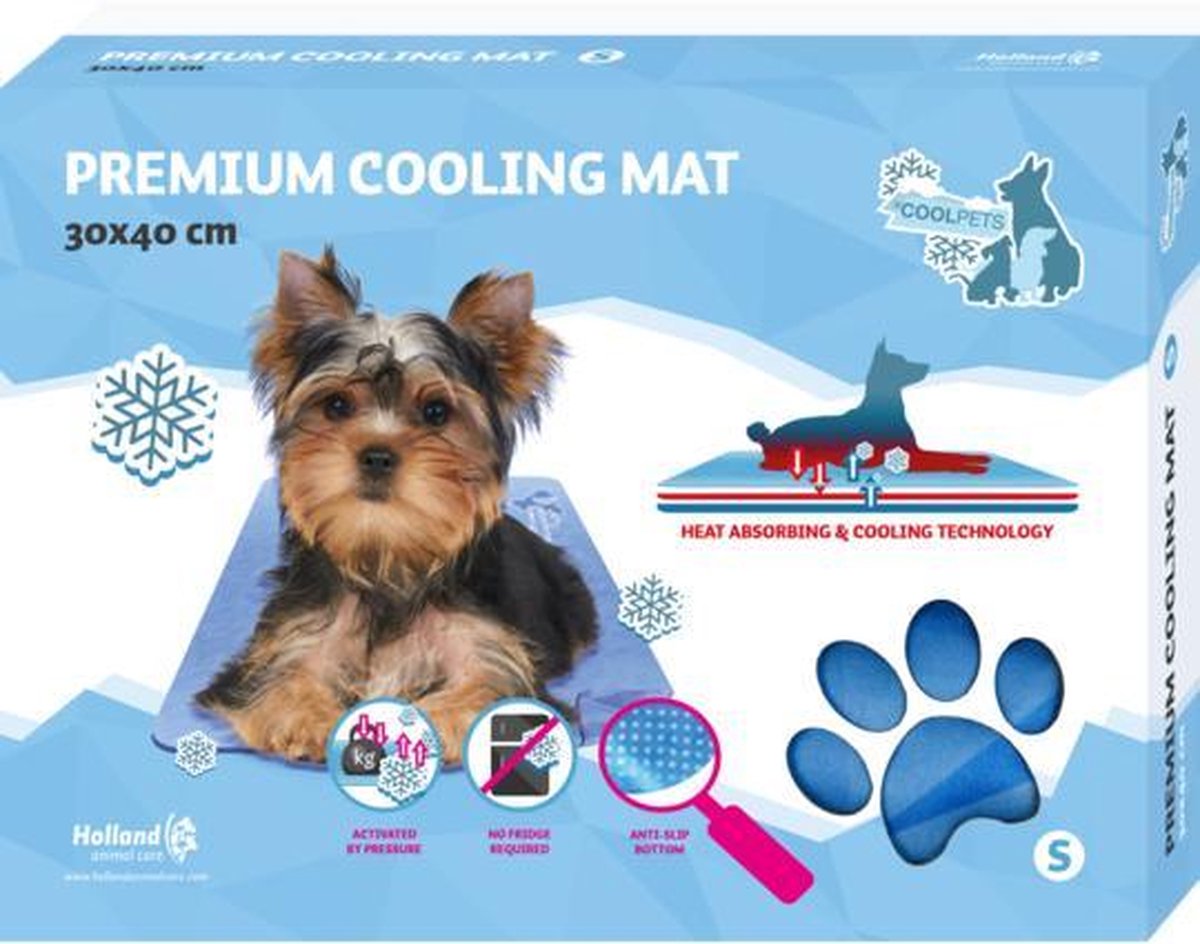 CoolPets Premium Koelmat  voor honden - Verkoeling voor honden - S (40x30cm)