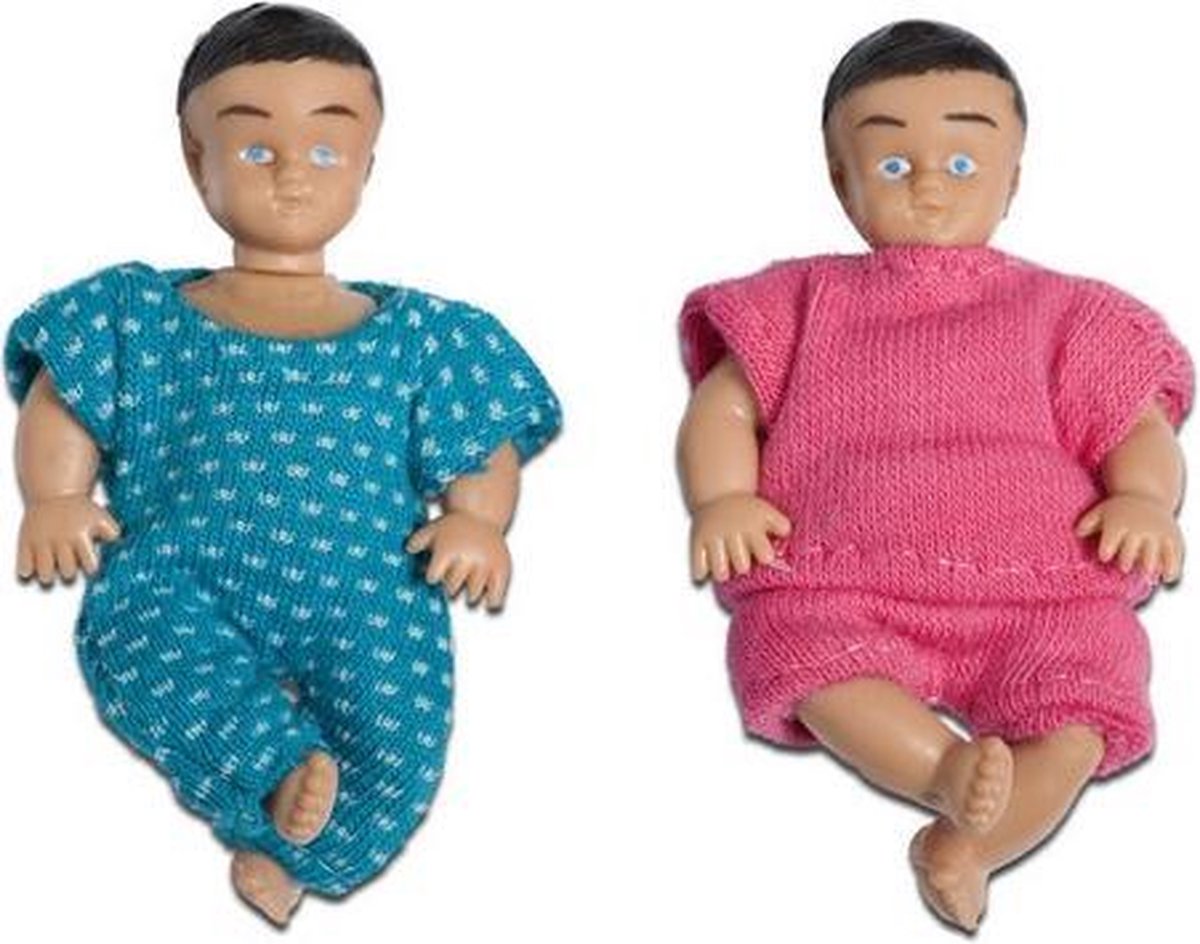 Lundby poppenhuis 2 baby's