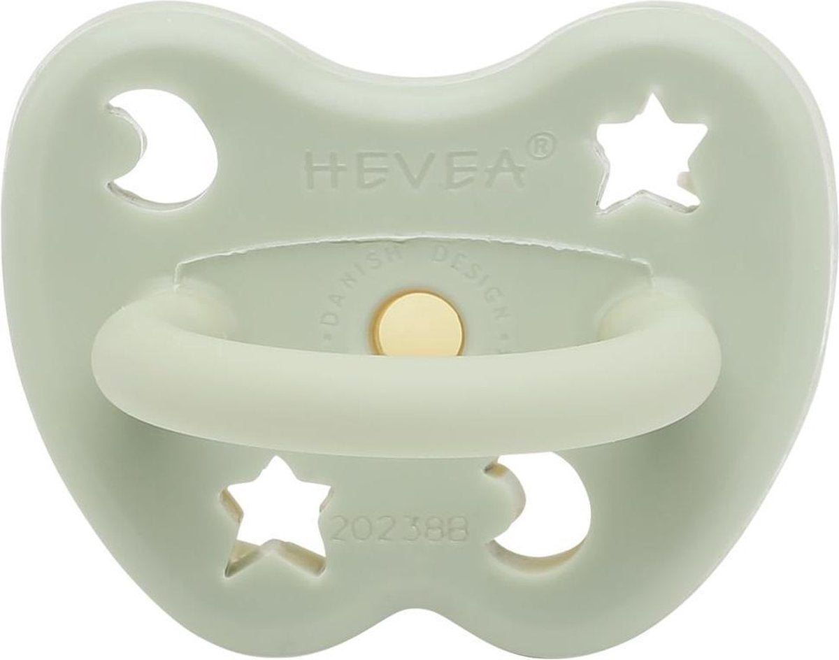 HEVEA speen rond|3-36mnd|Nordic sea Green|100% Natuurrubber