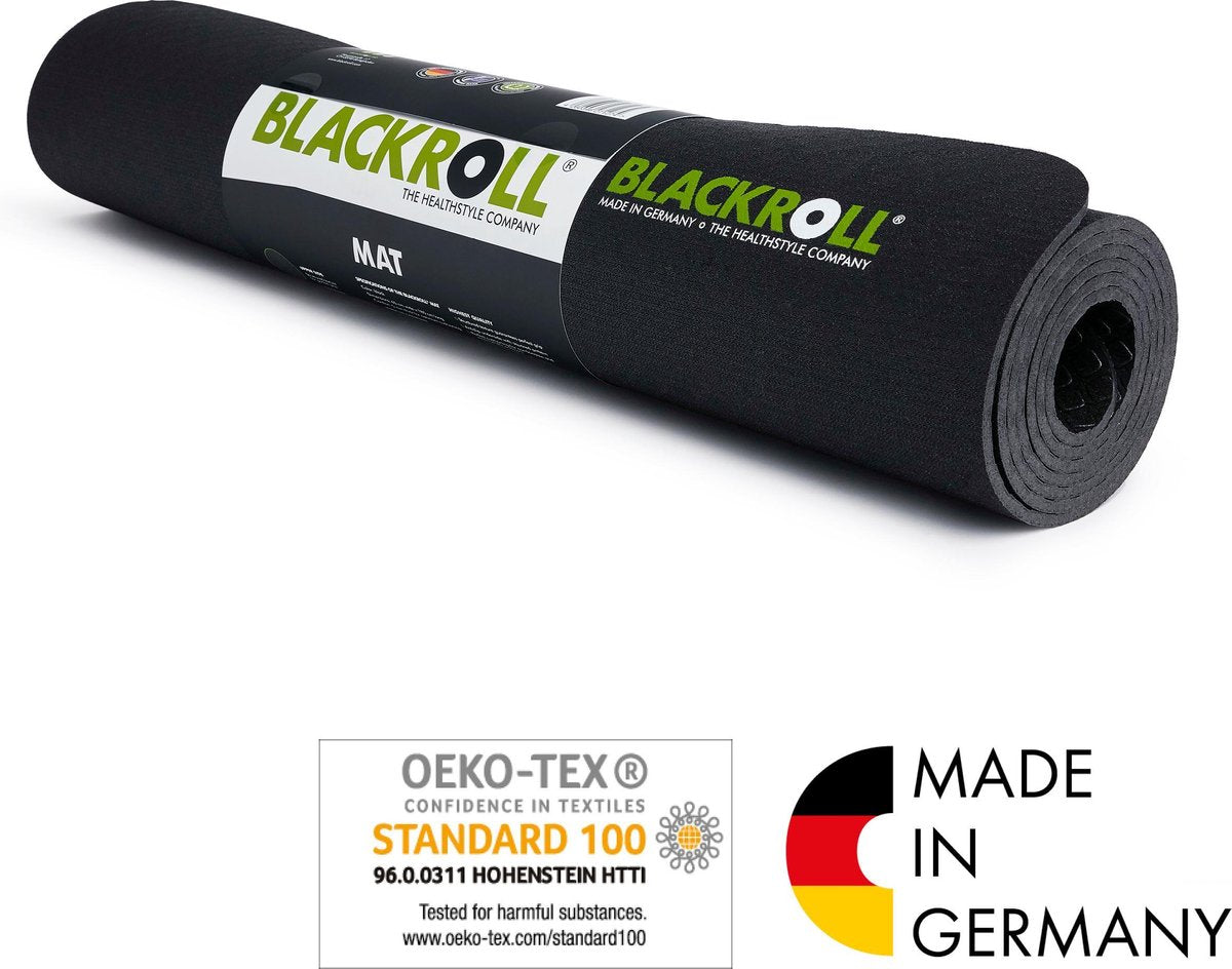 Blackroll Mat Anti-slip Fitnessmat - Zwart