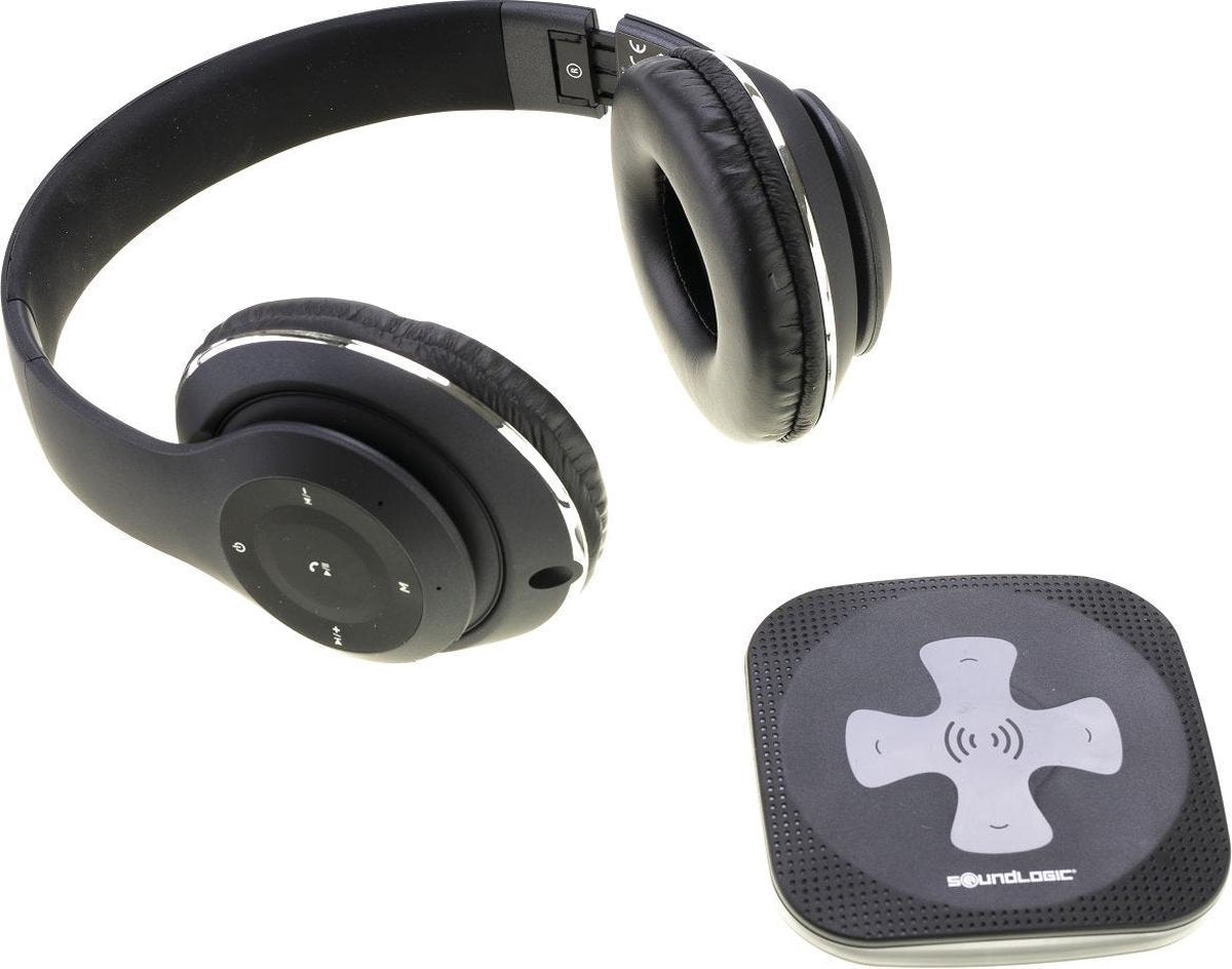 Soundlogic Wireless charging headphone - draadloze koptelefoon oplaadbaar - Plug and Play