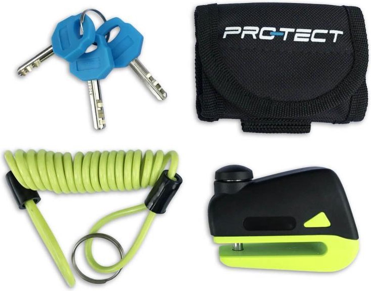 Pro-tect Schijfremslot Disq Mini Zwart/groen