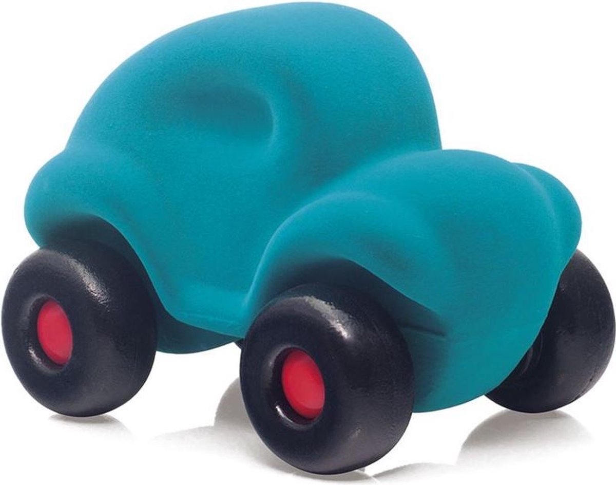 Rubbabu - Auto groot (turquoise)