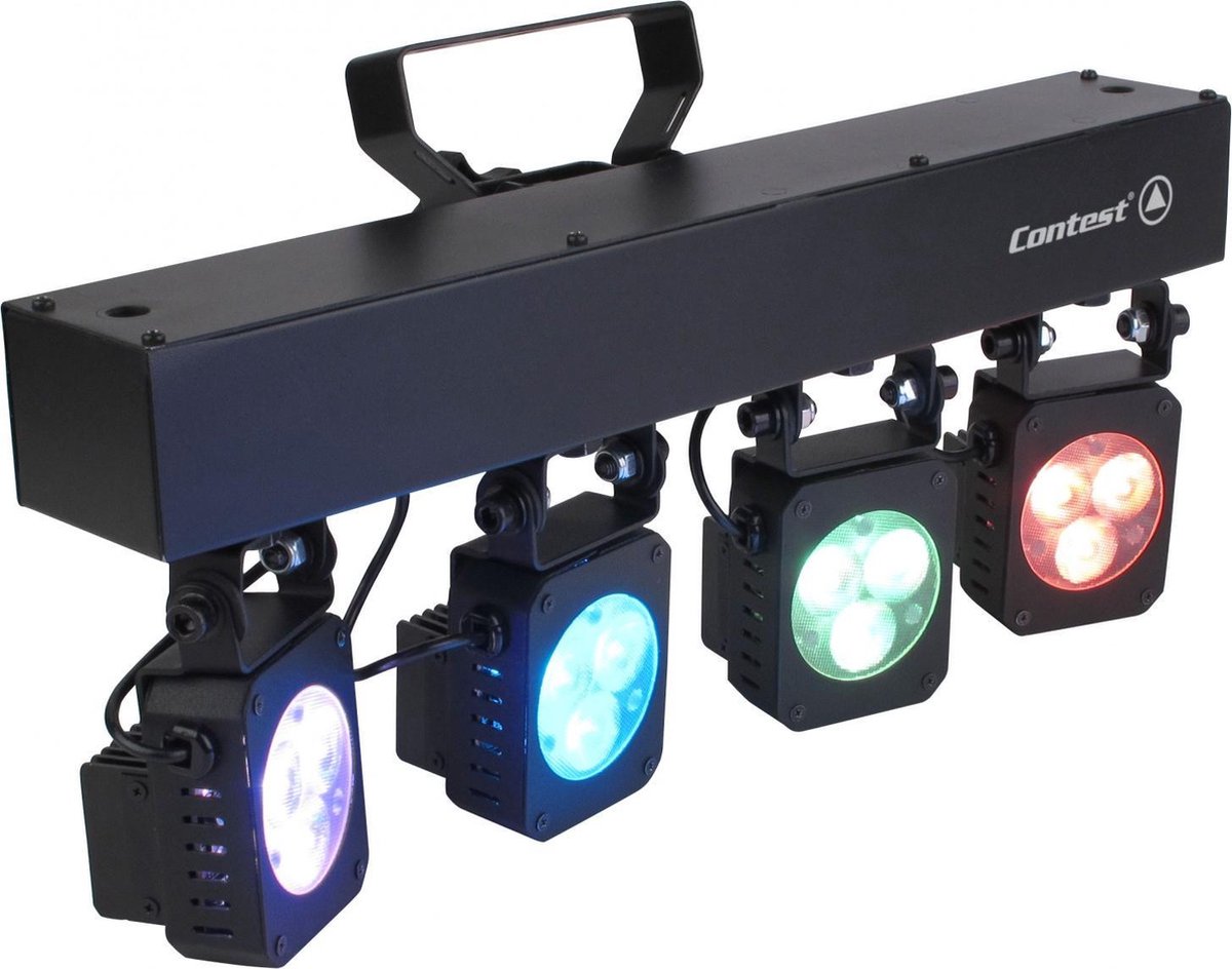 TRI4U 4-projector bar met driekleurige LEDs